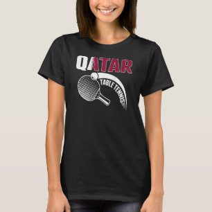 Camiseta Qatar Table Tennis Qatari Ping Pong Supporter Spo