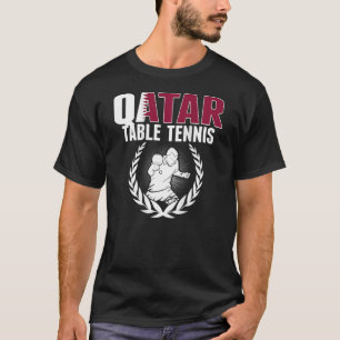 Camiseta Qatar Table Tennis Qatari Pong Team Support