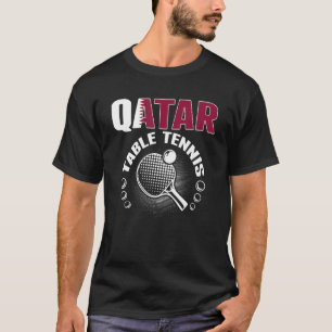 Camiseta Qatar Table Tennis Support Qatari Ping Pong Te