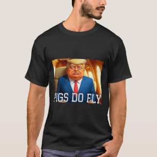Camiseta Qatar Un Lago Anti Trump Qatar Avión Los Cerdos Vu
