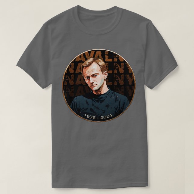 Camiseta QEPD Alexei Navalny 1976 2024 (Diseño del anverso)