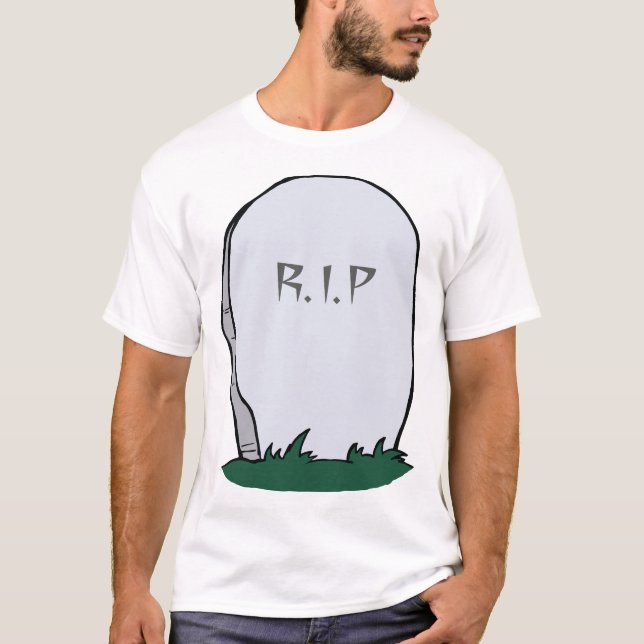 Camiseta QEPD Cementerio Gravestone T-Shirt (Anverso)