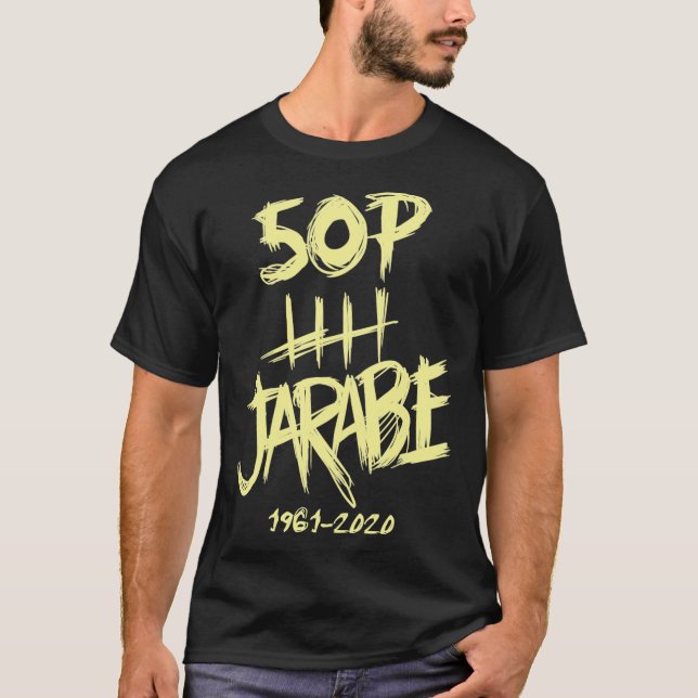 Camiseta QEPD Jarabe De Palo Pau Dones Essential  (Anverso)
