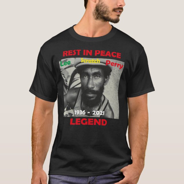 Camiseta QEPD Lee Scratch Perry t shirt, Lee Scratch perry  (Anverso)
