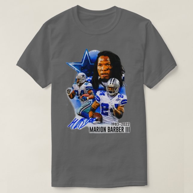 Camiseta QEPD Marion Barber III 19832022 2 (Diseño del anverso)