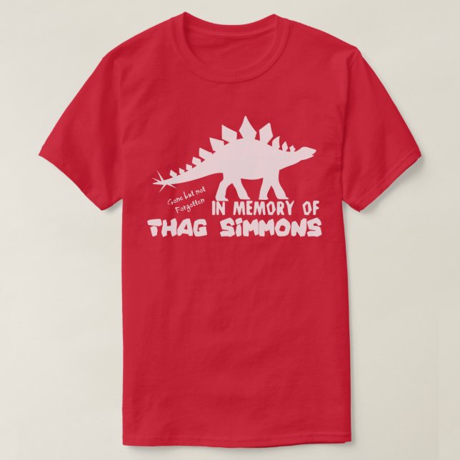 Camiseta QEPD Thag Simmons desde el extremo opuesto (Diseño del anverso)