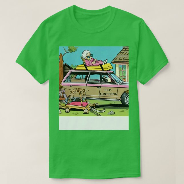 Camiseta QEPD tía Edna (Diseño del anverso)