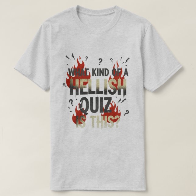 Camiseta QI Hellish Quiz Shirt (Diseño del anverso)