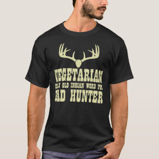 Camiseta QL977: popular caza de cacería divertida vegetaria