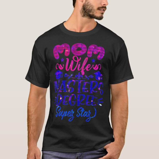 Camiseta QMasters Graduation Mom Wife MSW Business M (Anverso)