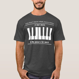 Camiseta Qotsa Soy diseño de piano de diseño