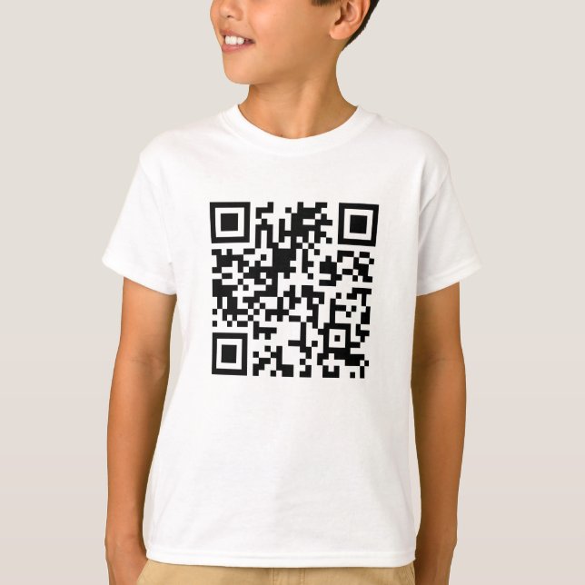 Camiseta Qr-Code para niños (Anverso)