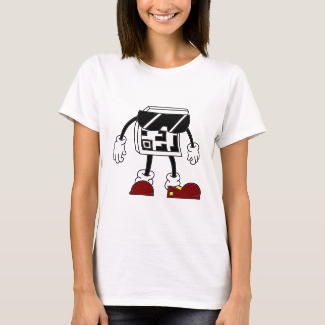 Camiseta QR Code WOMAN: Escanear el futuro tee (Anverso)