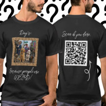 Camiseta QR de Perros Divertidos y Personas Raras 