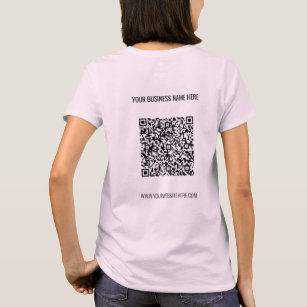 Camiseta QR Nombre de código Sitio web de promoción de cami