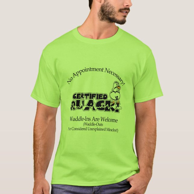 Camiseta Quack certificado (Anverso)