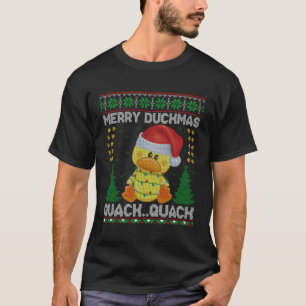 Camiseta Quack feo del pato de goma de Santa Claus