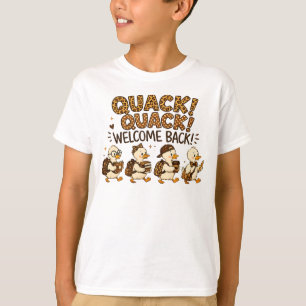 Camiseta Quack Quack Bienvenidos de Nuevo Pato de Estampado