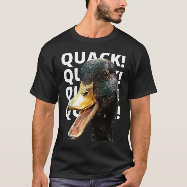 Camiseta Quack Quack for Duck  Raglan Baseball (Anverso)