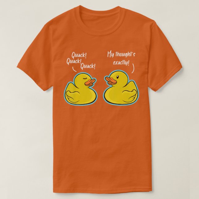 Camiseta Quack Quack Quack Quack Duck Conversaciones (Diseño del anverso)