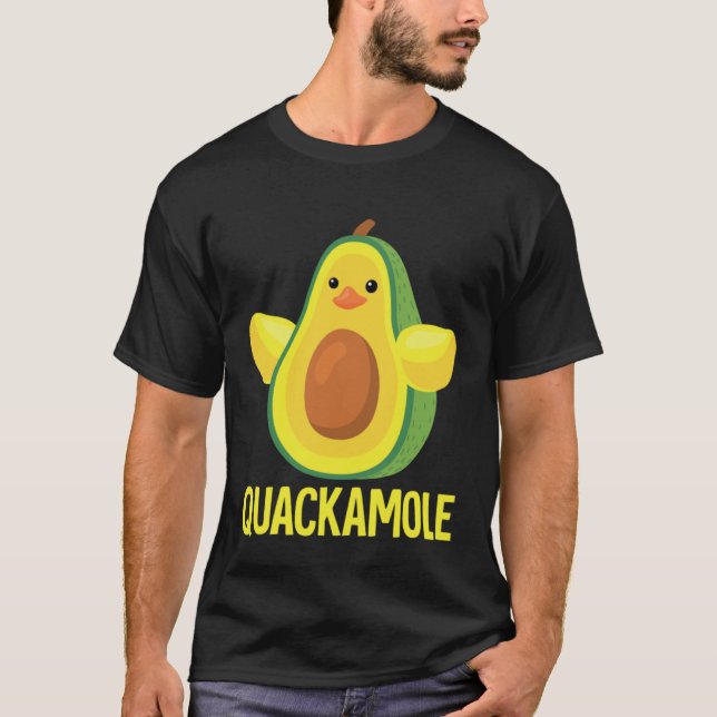 Camiseta Quackamole I Quack Duck chick goose Avocado (Anverso)