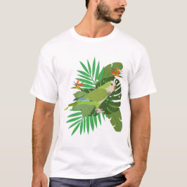 Camiseta Quacker parrot with leaves