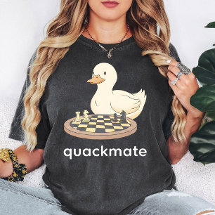 Camiseta Quackmate Ajedrez de Pato Chiste Divertido