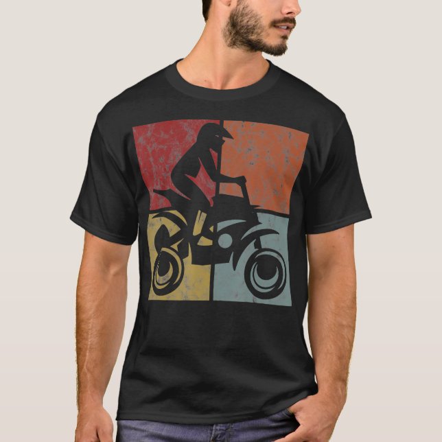 Camiseta Quad ATV Motocross Offroad Retro Stunt (Anverso)