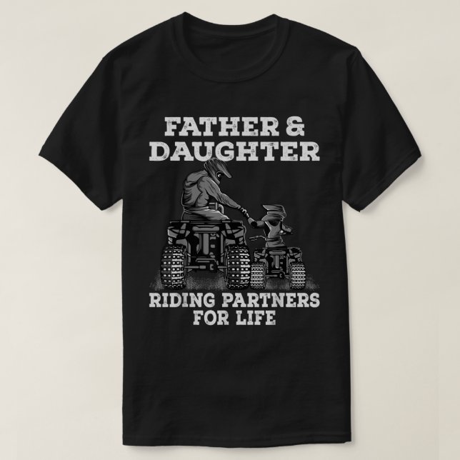 Camiseta Quad Bike - Socios de equitación para padres e hij (Diseño del anverso)
