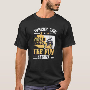Camiseta Quad Donde la carretera termina la diversión comie