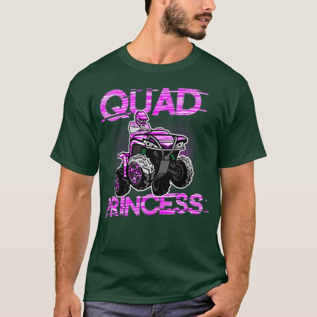 Camiseta Quad Princess ATV 4 Wheeler Quad Offroad Mud MX (Anverso)
