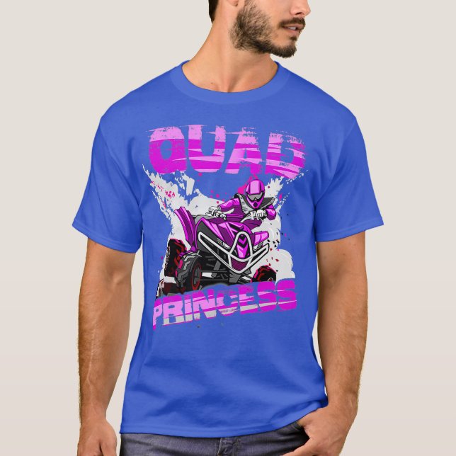 Camiseta Quad Princess ATV 4 Wheeler Quad Offroad Mud MX (Anverso)
