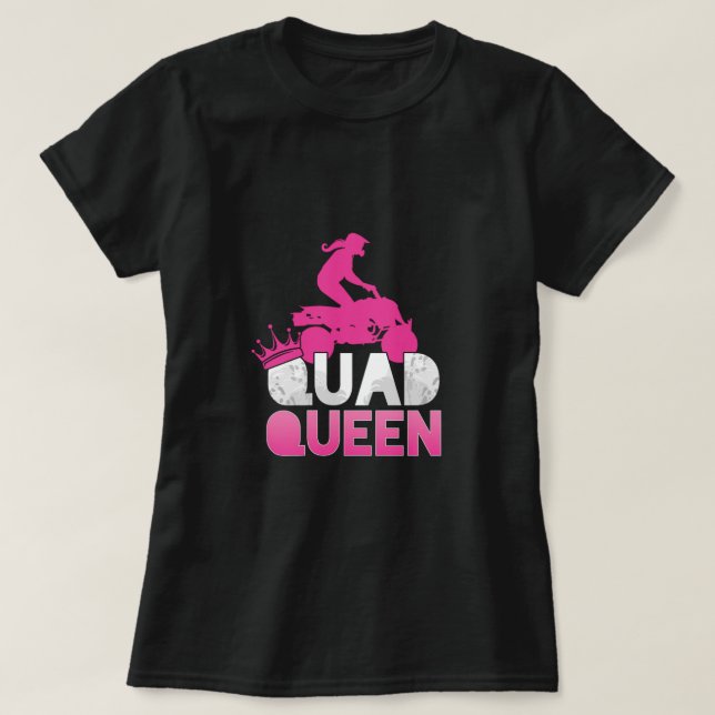 Camiseta Quad Queen ATV Rider Girl Mom Mother Offroad Gift (Diseño del anverso)