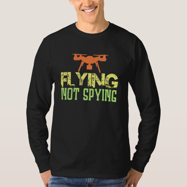 Camiseta Quadrocopter Spy Fly No Espiar Drones Fpv (Anverso)