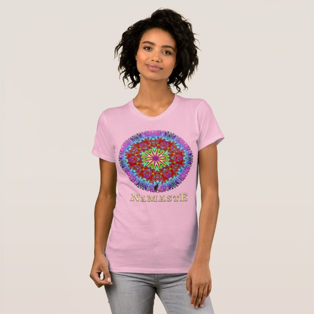 Camiseta Quaff Namaste Caleidoscopio (Anverso completo)
