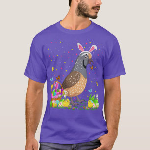 Camiseta Quail Bird Easter Huevo Hunt Bunny Quail Easter Su