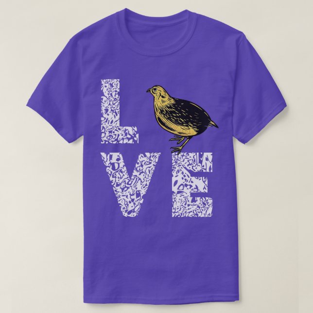 Camiseta Quail Bird Love Bird Watcher Quail Dueña de Aves B (Diseño del anverso)