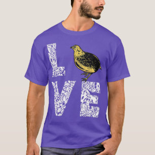 Camiseta Quail Bird Love Bird Watcher Quail Dueña de Aves B