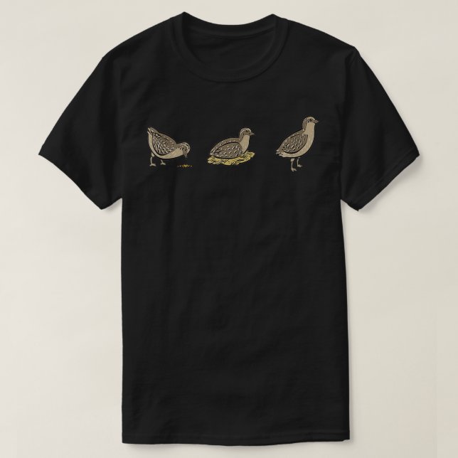 Camiseta Quail Bird Lover Cul (Diseño del anverso)