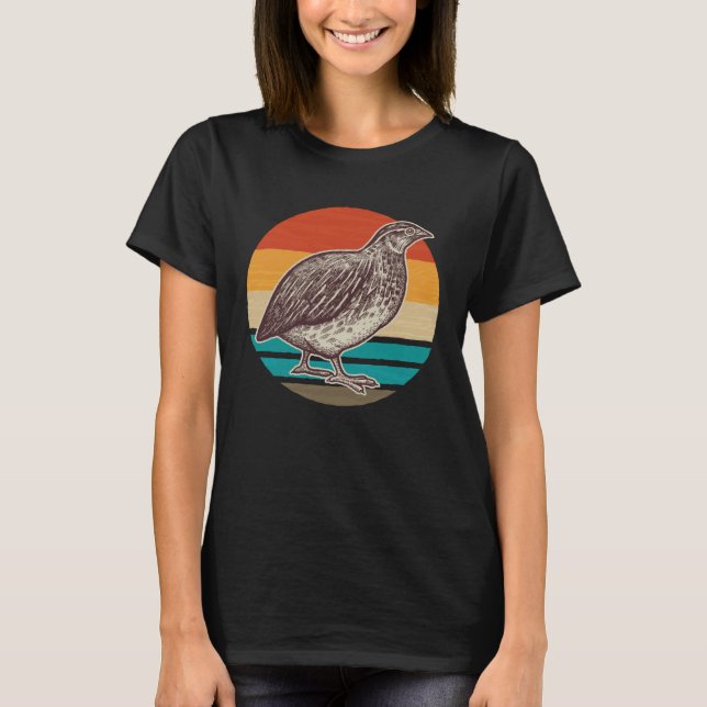Camiseta Quail Bird Quail Breeder Animal Friend Poultry Bre (Anverso)