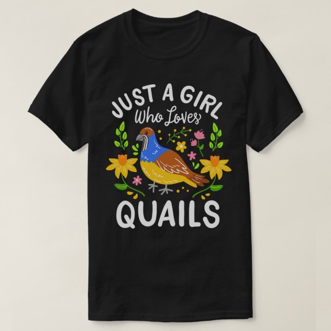 Camiseta Quail Lover 1 (Diseño del anverso)