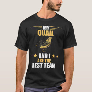 Camiseta Quail Mejor Equipo Quail Bird Quail Breve Bobwhite
