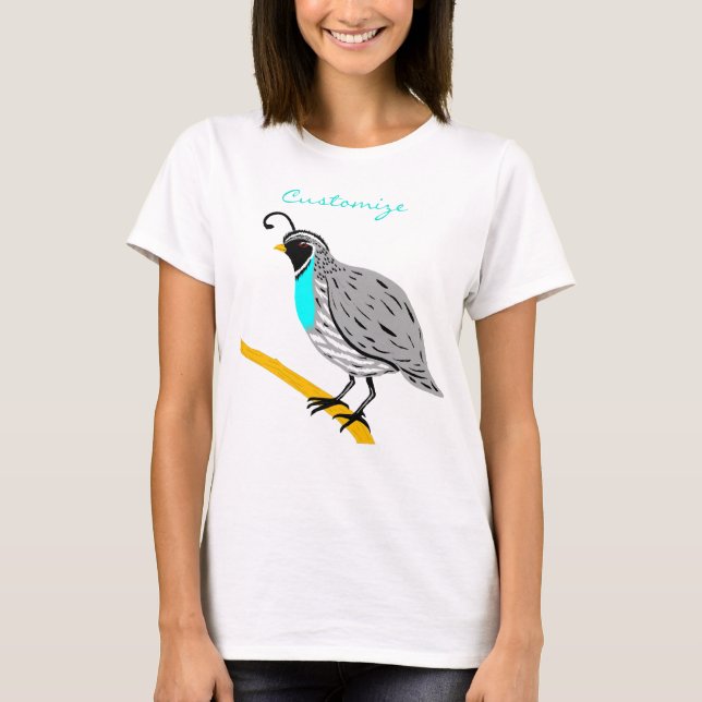 Camiseta Quail Thunder_Cove de Bobwhite Blue (Anverso)