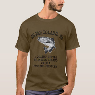 Camiseta Quaint Little Drinking Island Fishing Problema Orc