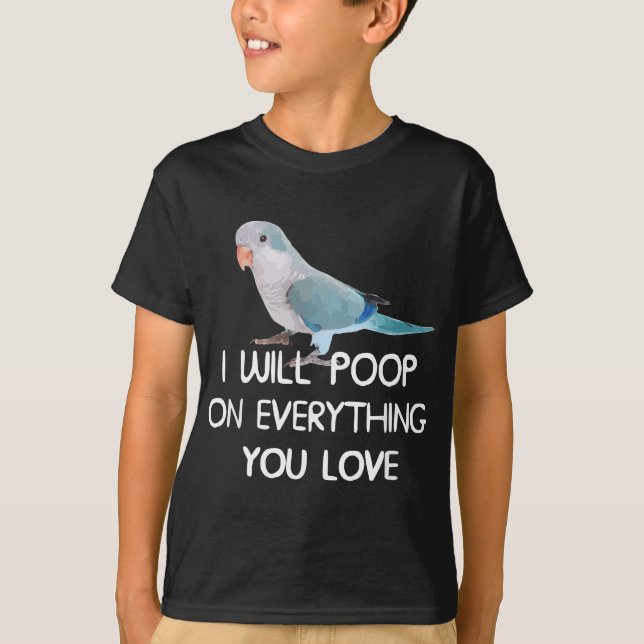 Camiseta Quaker Parro, Poop On Everything Blue Quaker (Anverso)