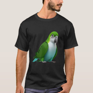 Camiseta Quaker Parrots aves animales mascota Cute citas Fa