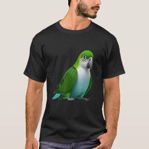 Camiseta Quaker Parrots aves animales mascota Cute citas Fa