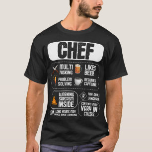 Camiseta Qualities of a Chef bakery space cooks 