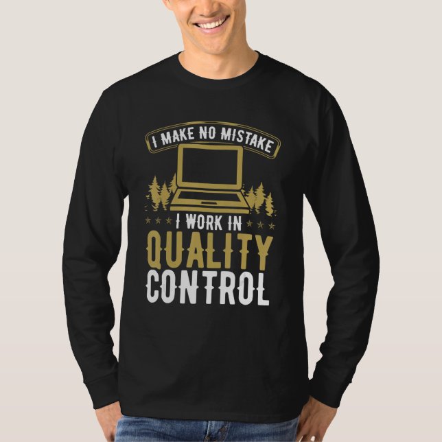 Camiseta Quality Assurance Engineering Mistakes QA Engineer (Anverso)