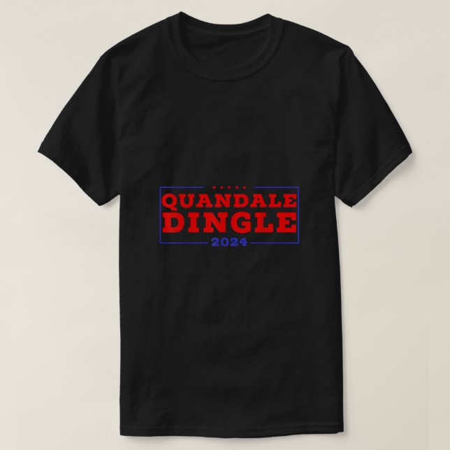 Camiseta Quandale Dingle para presidente EE.UU. Patriótico  (Diseño del anverso)